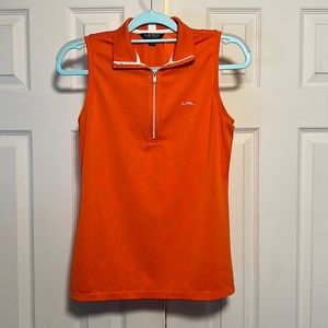 Lauren Ralph Lauren quarter zip sleeveless top